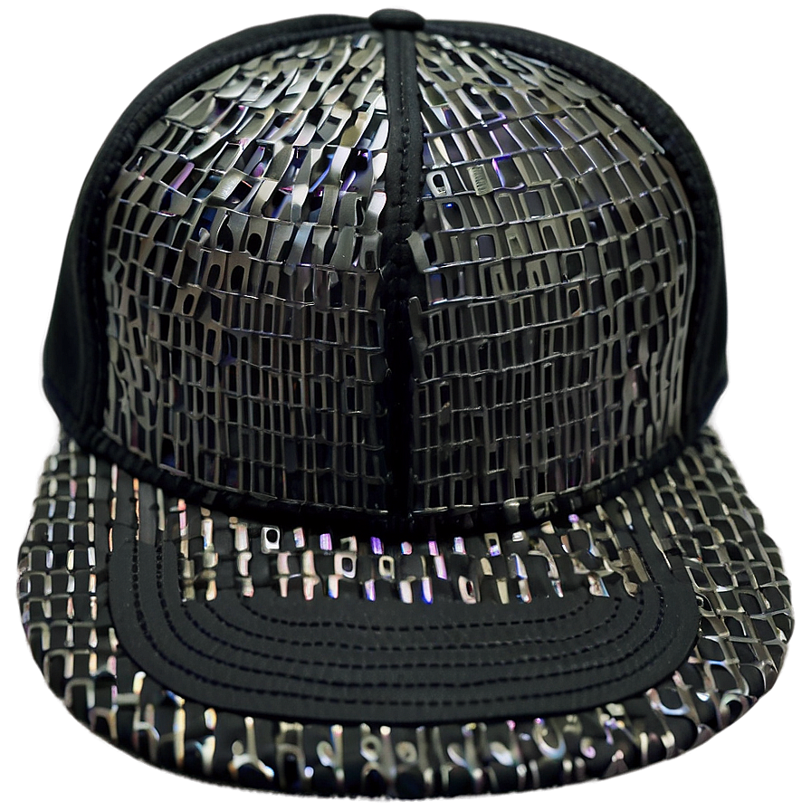 Black Cap With Mesh Panels Png 86 PNG image