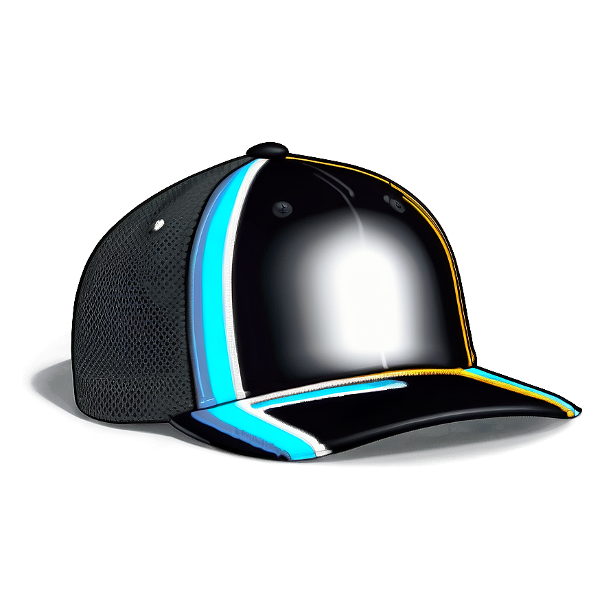 Black Cap With Reflective Details Png 58 PNG image