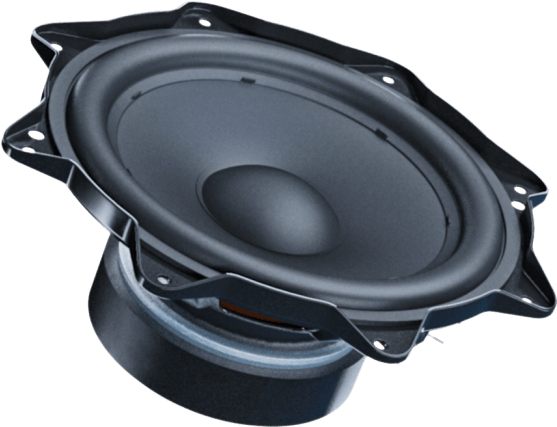 Black Car Audio Speaker PNG image