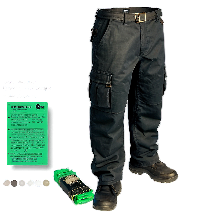 Black Cargo Pants Png 85 PNG image