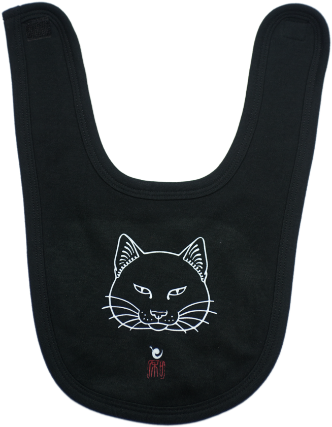 Black Cat Bib Product Image PNG image