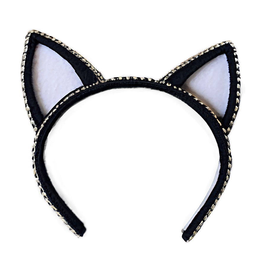 Black Cat Ears Template Png Jvn PNG image