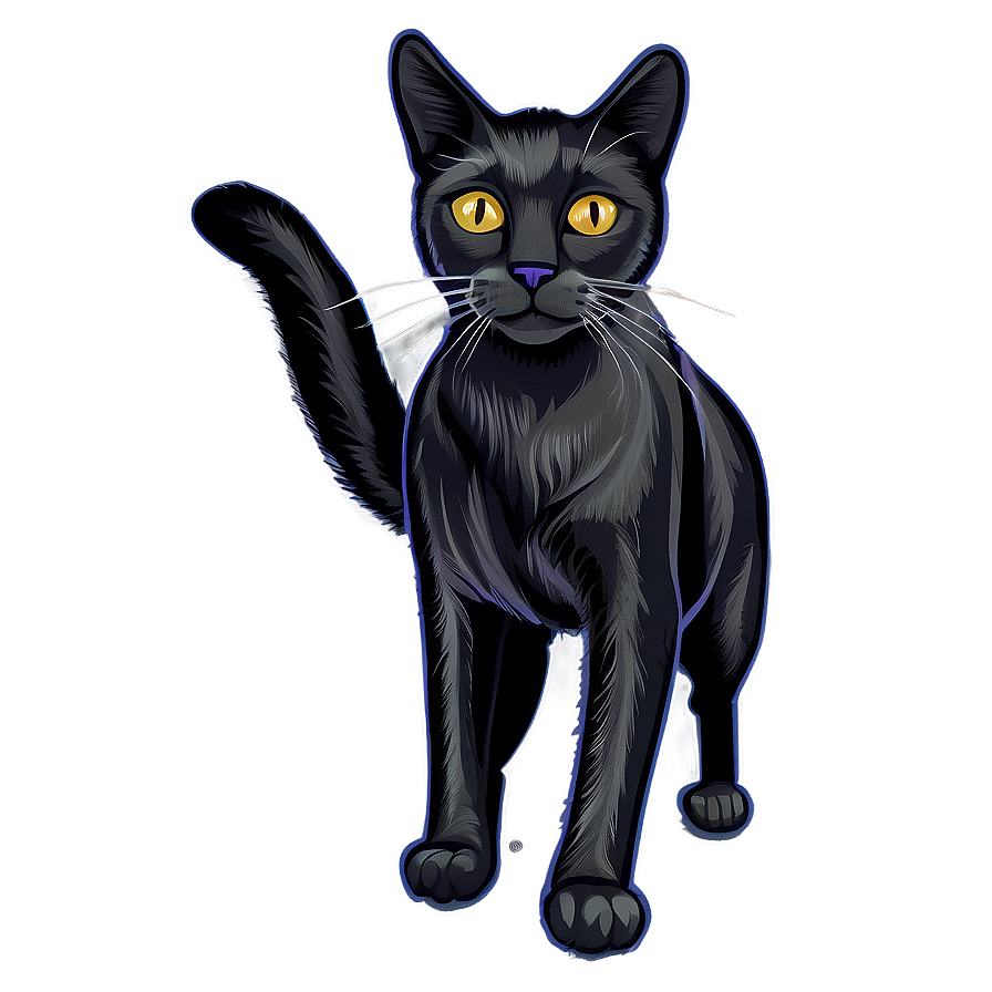 Black Cat Graphic Vector Png 38 PNG image