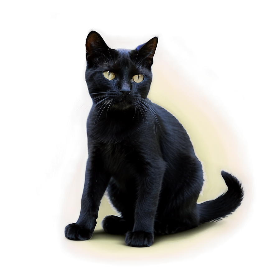 Black Cat In Shadow Png Dgv90 PNG image