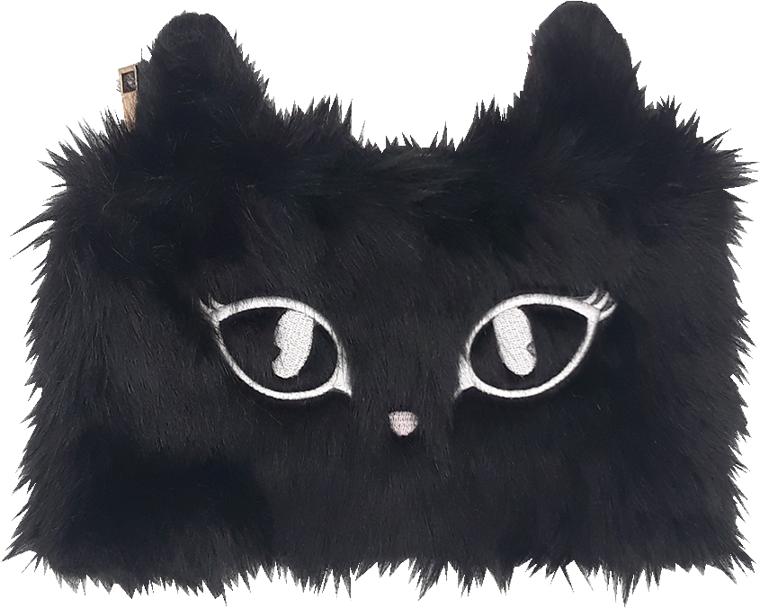 Black Cat Purse Design PNG image