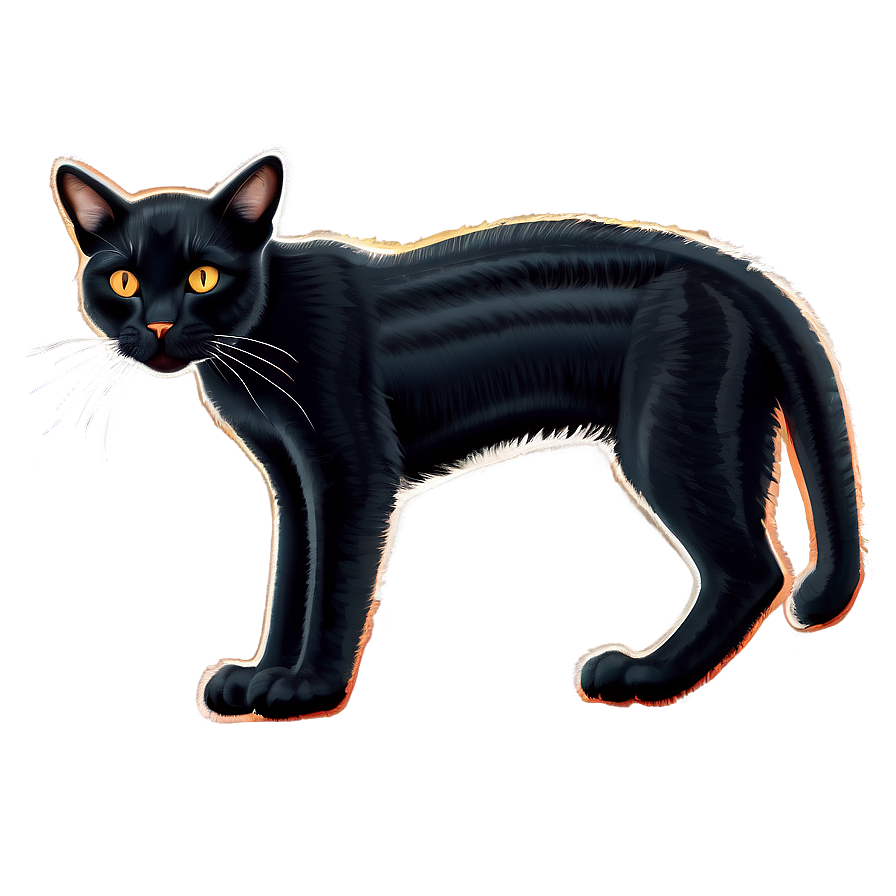 Black Cat Vector Png 43 PNG image