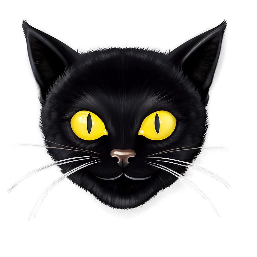 Black Cat Whiskers Png Vbq PNG image