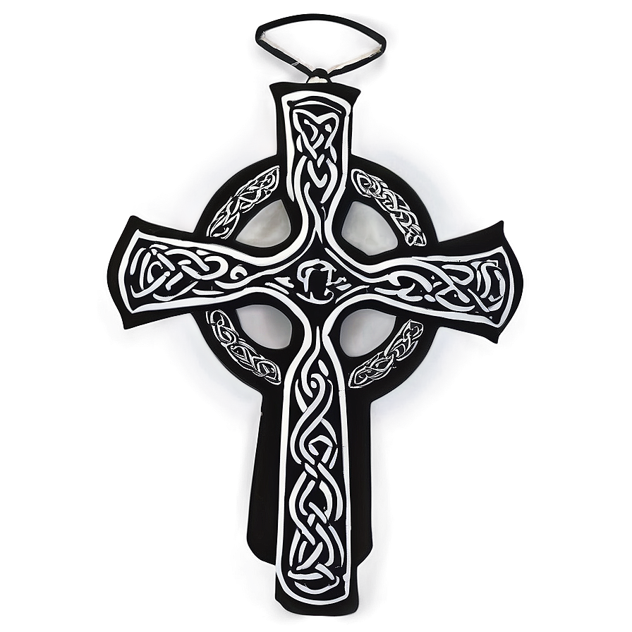 Black Celtic Cross Png 05242024 PNG image