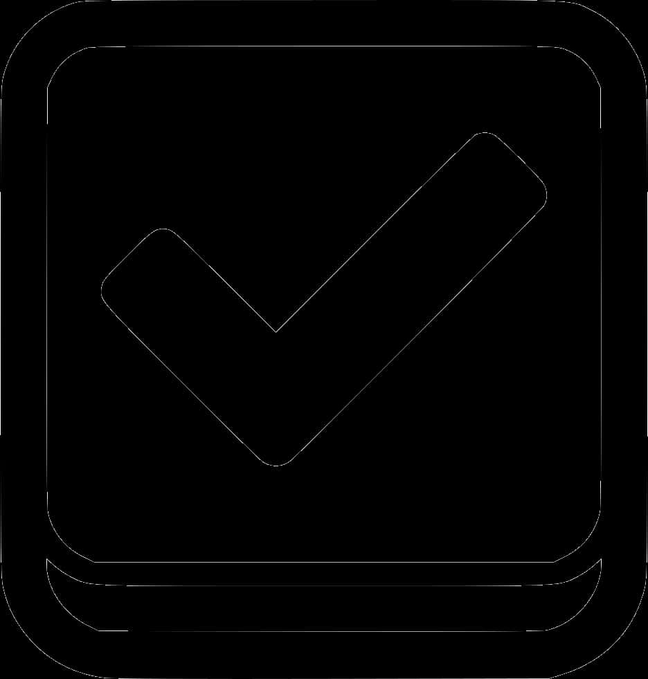 Black Check Mark Icon PNG image