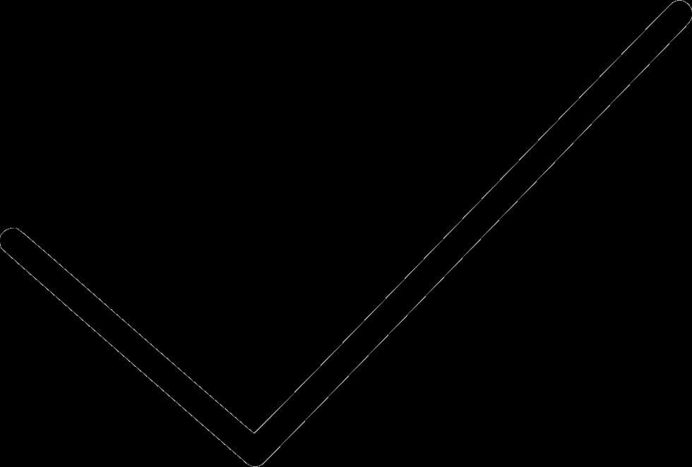Black Checkmark Outline PNG image
