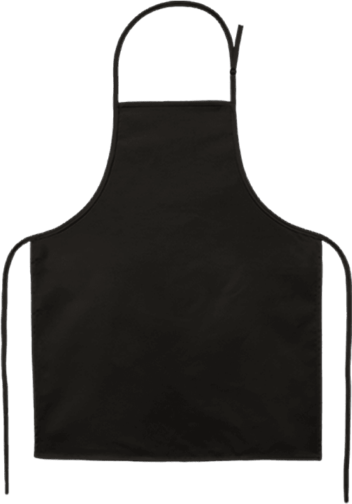 Black Chef Apron Image PNG image