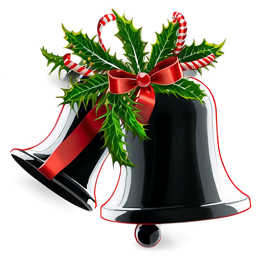 Black Christmas Bells Png Pkp56 PNG image