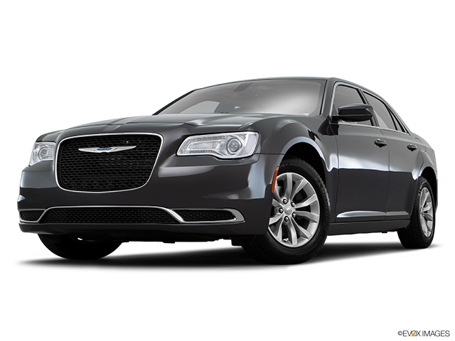 Black Chrysler Sedan Profile View PNG image