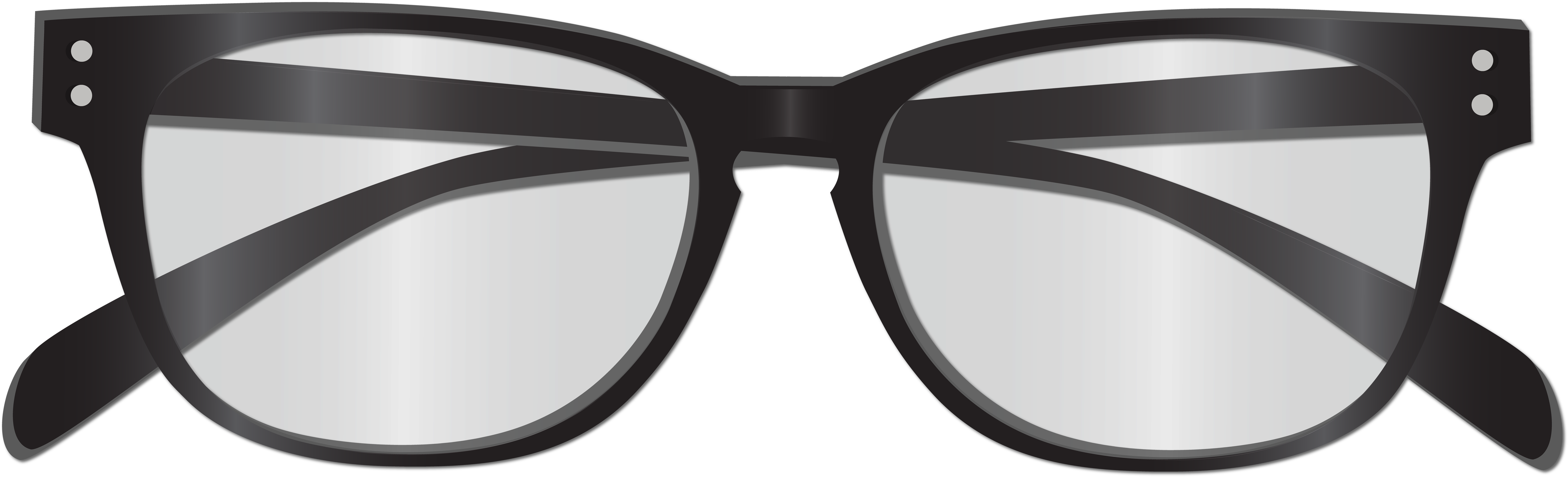Black Classic Eyeglasses PNG image
