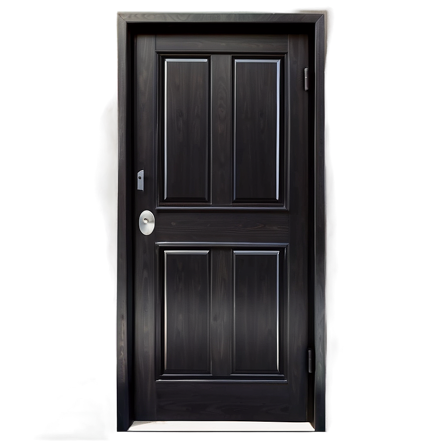 Black Closed Door Photo Png 06292024 PNG image