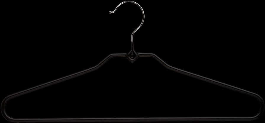 Black Clothes Hanger Silhouette PNG image