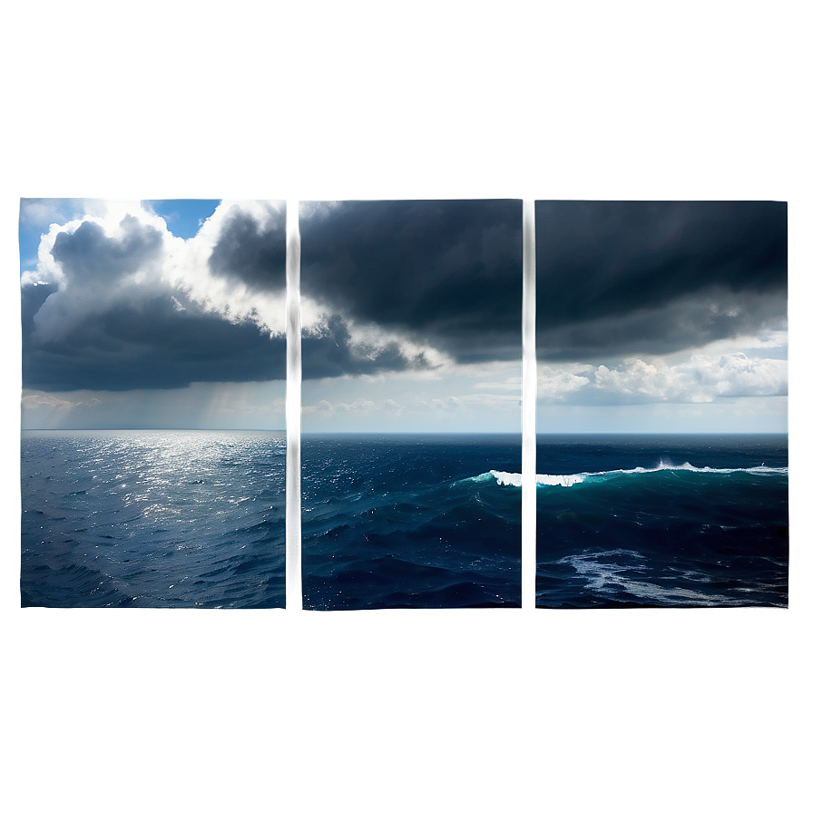 Black Clouds At Sea Png Bqw PNG image