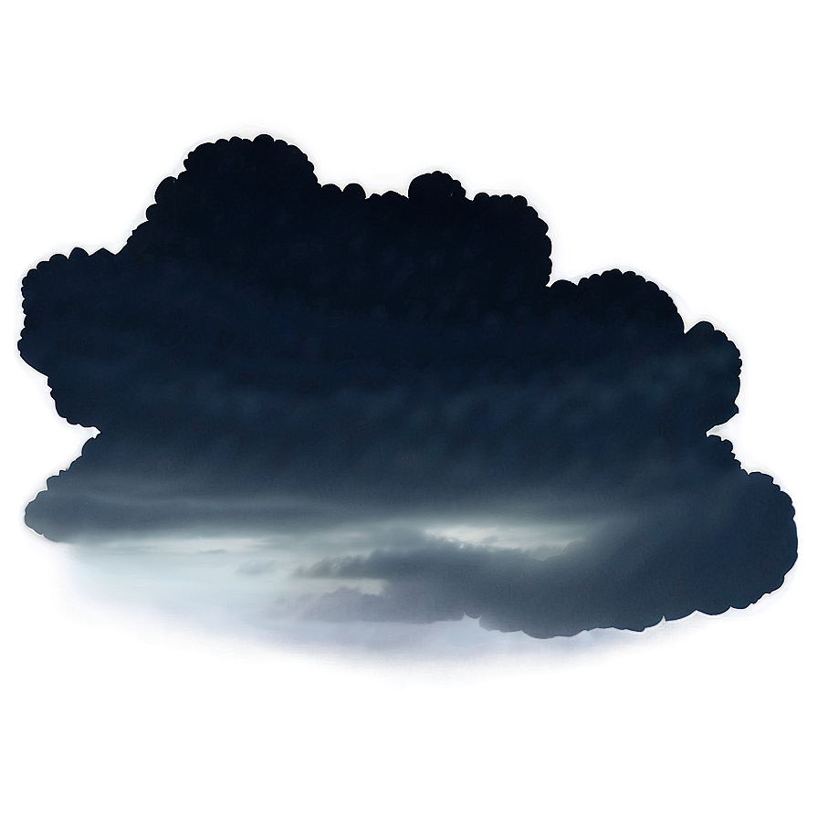 Black Clouds Night Sky Png Aqu PNG image