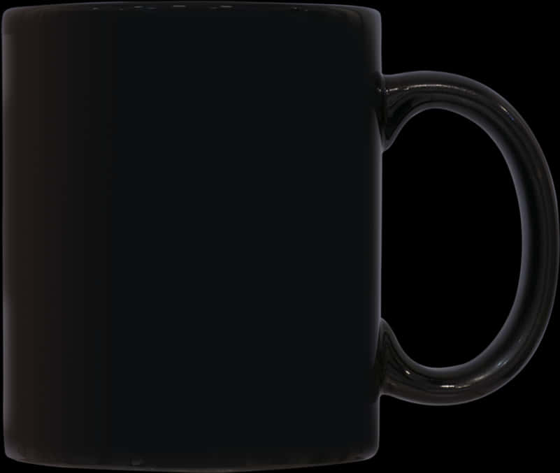 Black Coffee Mugon Dark Background PNG image