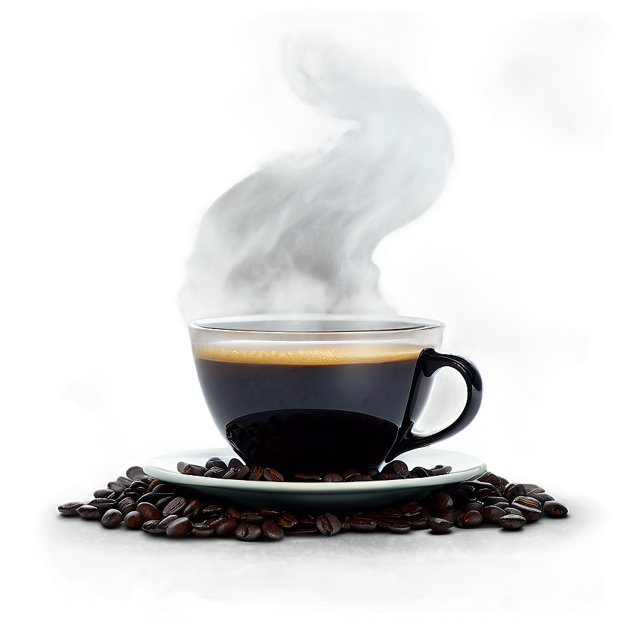 Black Coffee Steam Png Mda PNG image