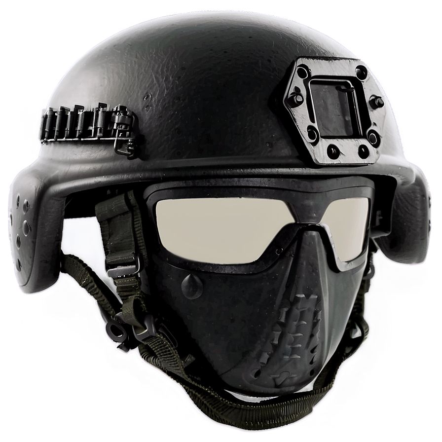 Black Combat Helmet Png 06262024 PNG image