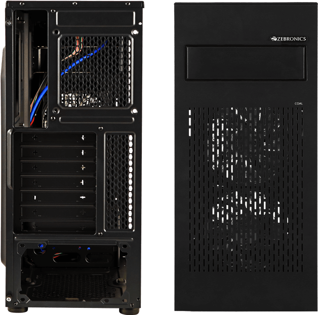 Black Computer Case Zebronics PNG image