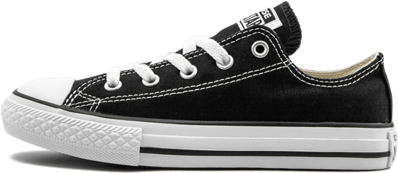 Black Converse Chuck Taylor Sneaker PNG image