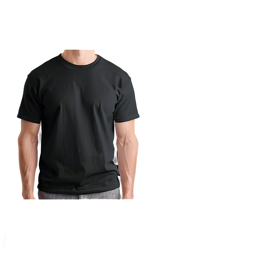 Black Cotton T Shirt Png 83 PNG image