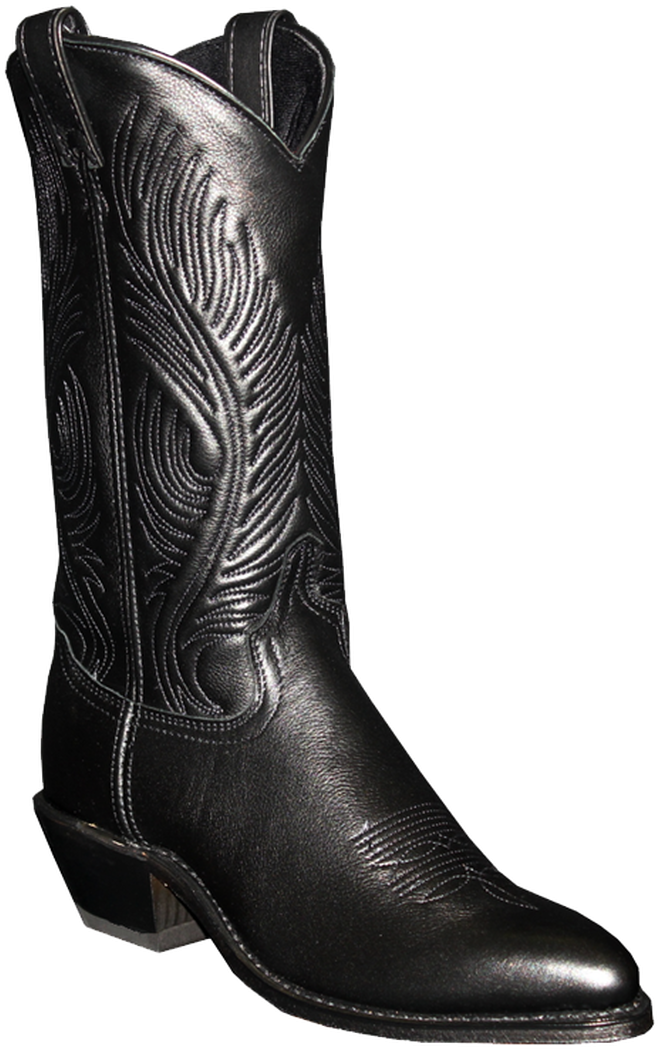 Black Cowboy Boot Embroidery PNG image