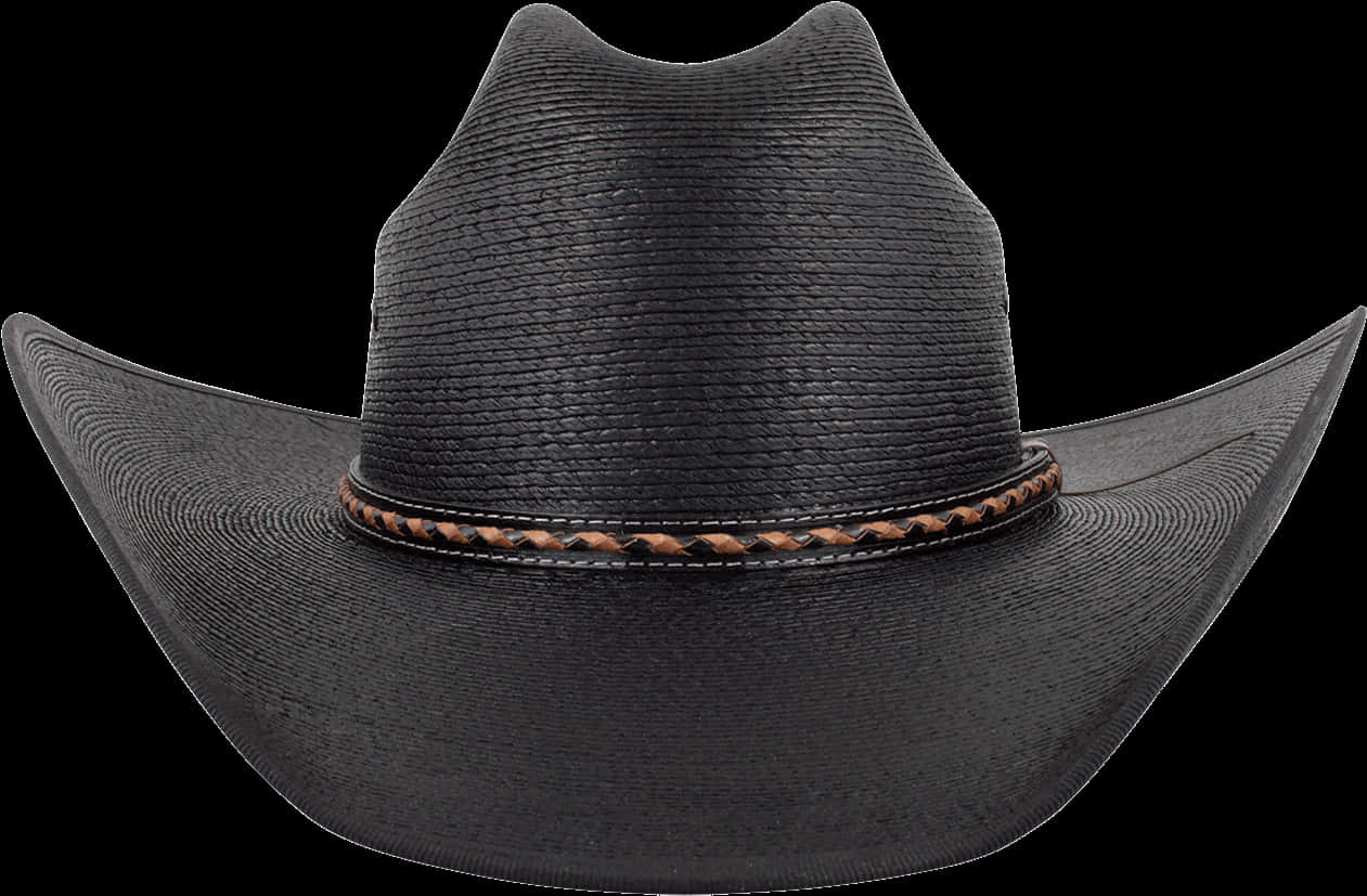 Black Cowboy Hat Isolated PNG image