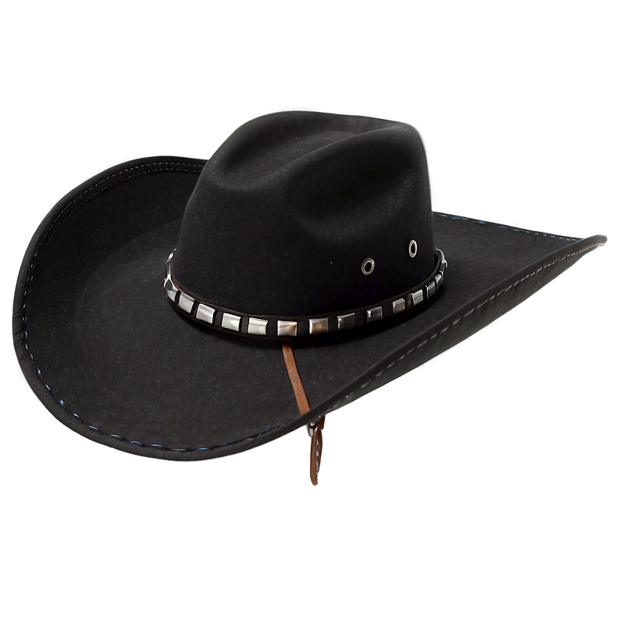 Black Cowboy Hat Transparent Background Png 05262024 PNG image