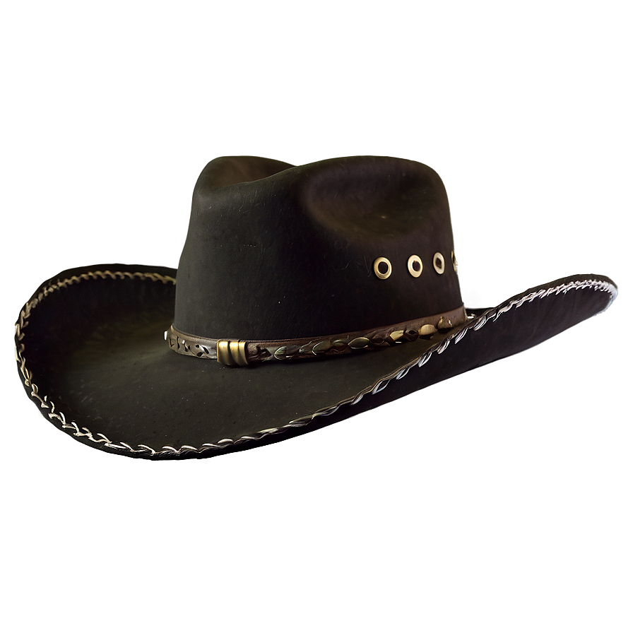 Black Cowboy Hat Transparent Background Png 05262024 PNG image