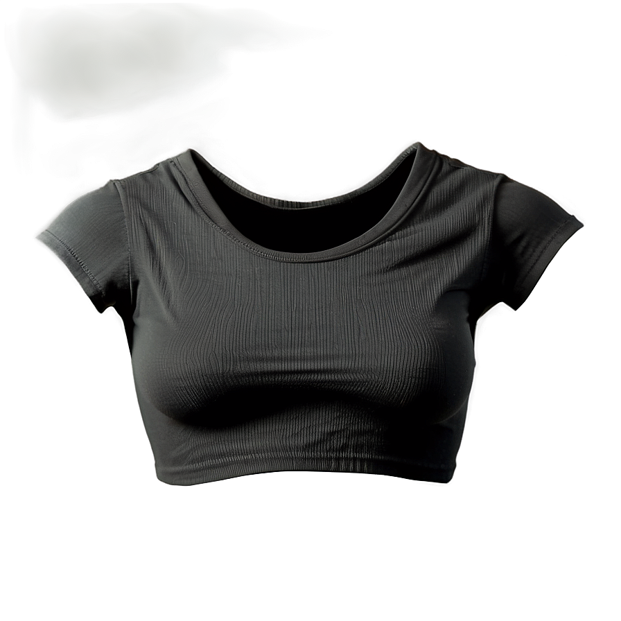 Black Crop Top Aesthetic Png 81 PNG image