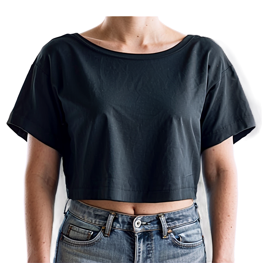 Black Crop Top Silhouette Png 63 PNG image