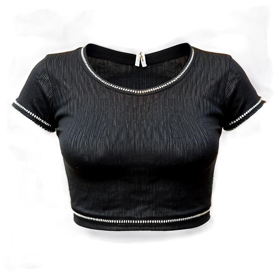 Black Crop Top Themes Png Ywb PNG image