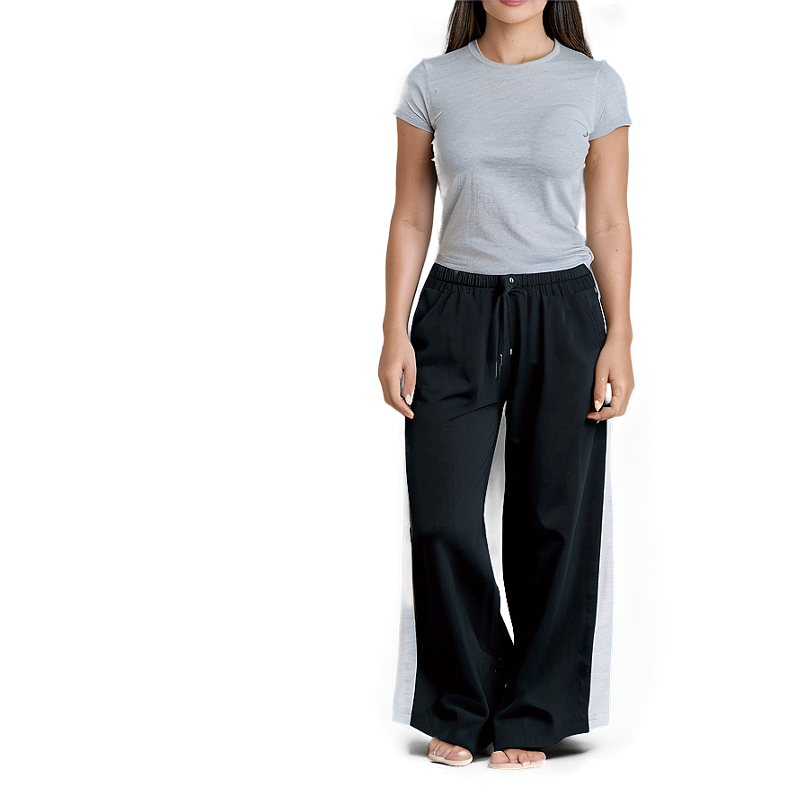 Black Cropped Pants Png 74 PNG image