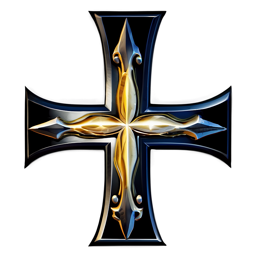 Black Cross Emblem Png Npi PNG image