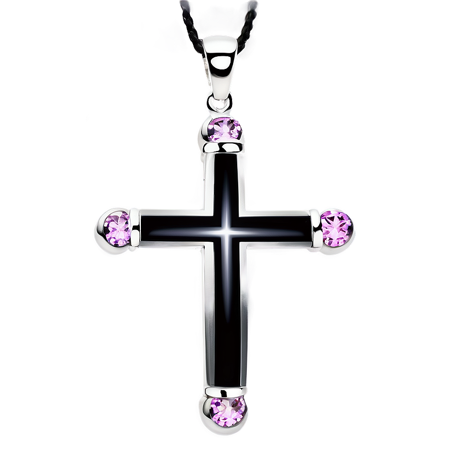 Black Cross Jewelry Design Png Tif PNG image