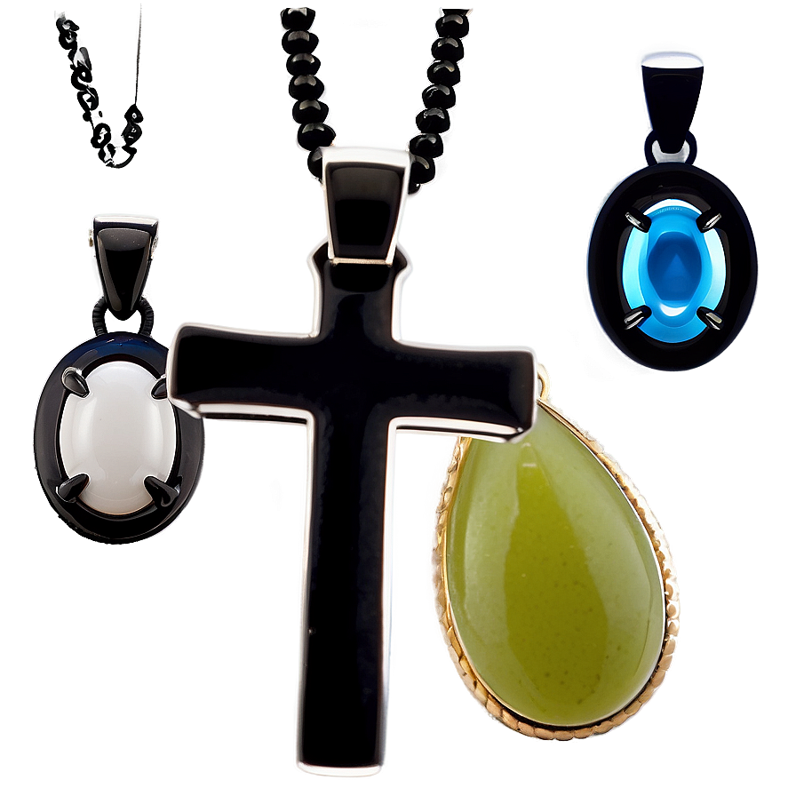 Black Cross Jewelry Design Png Wes86 PNG image