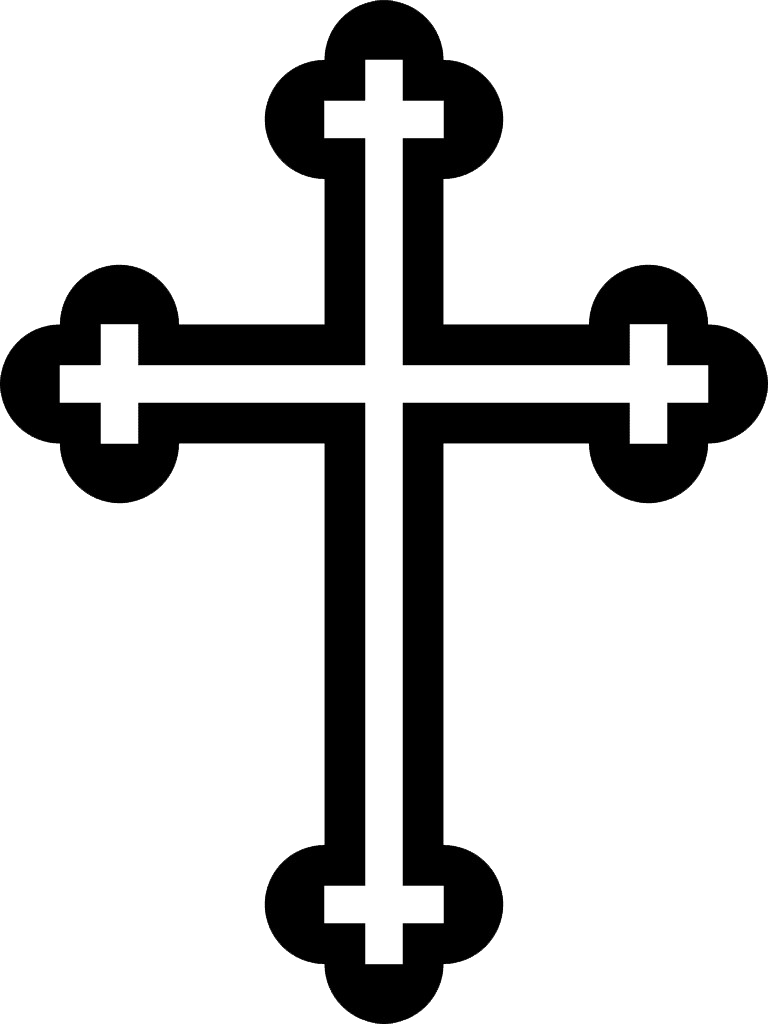 Black Cross Symbol PNG image