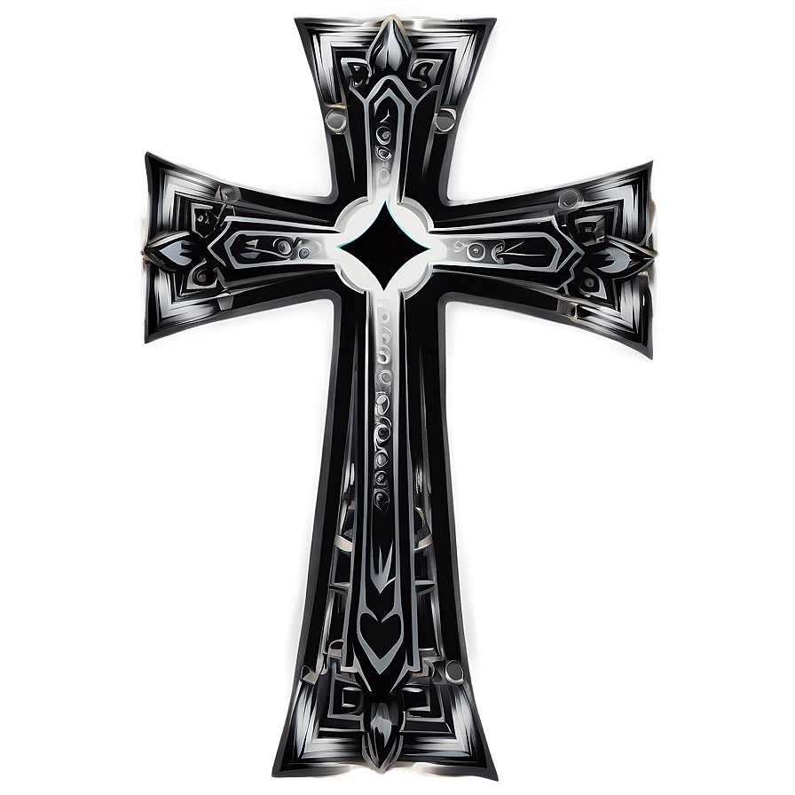 Black Cross Tattoo Design Png 20 PNG image