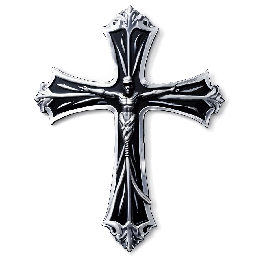Black Cross With Snake Png Hoc PNG image