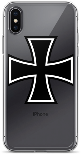 Black Crossi Phone Case Design PNG image