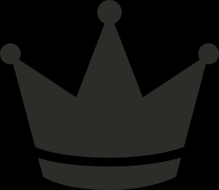 Black Crown Graphic PNG image
