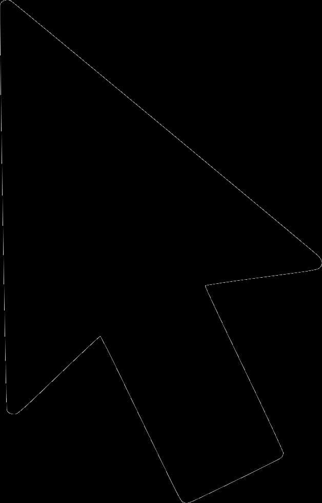 Black Cursor Outline PNG image