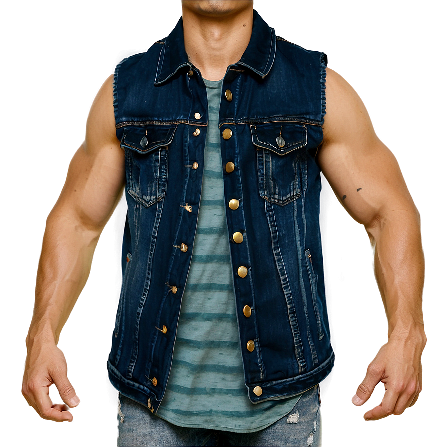 Black Denim Jacket Png 06132024 PNG image