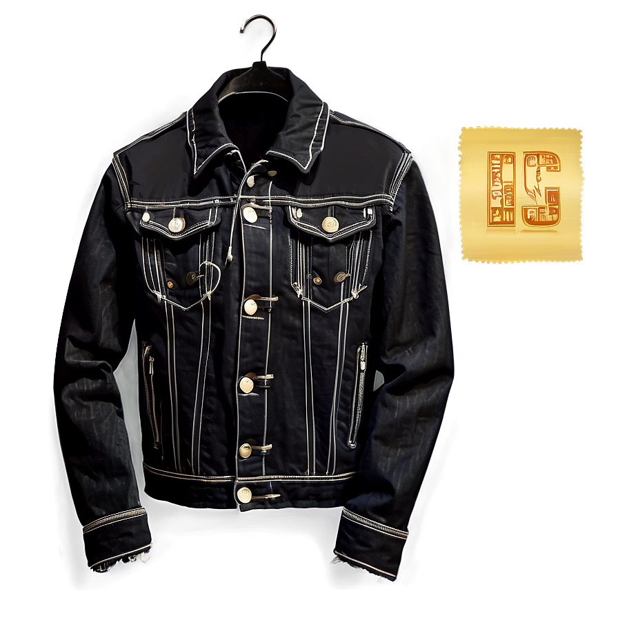 Black Denim Jacket Png 39 PNG image