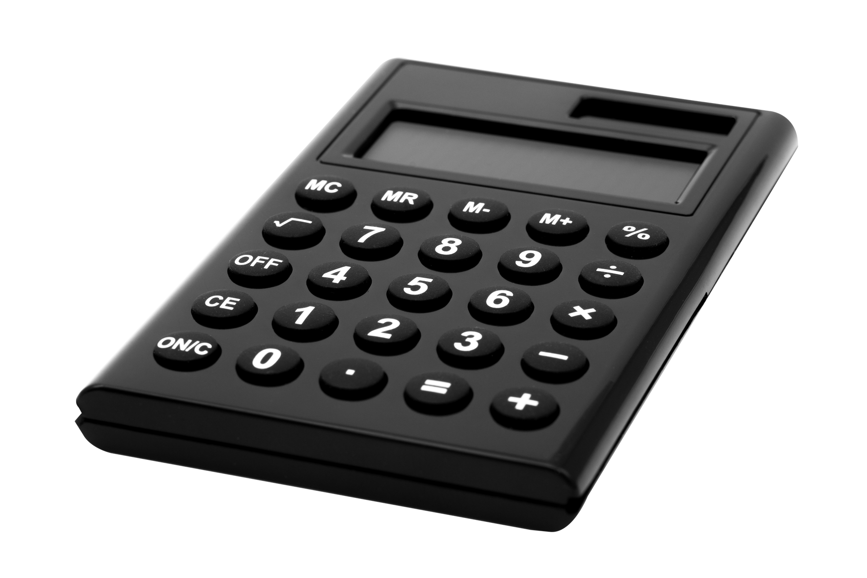 Black Desktop Calculator PNG image