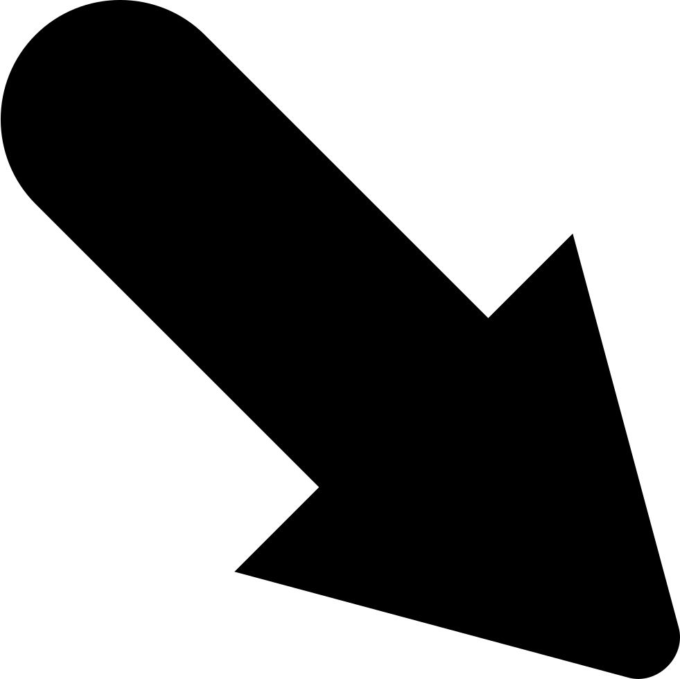 Black Down Arrow Icon PNG image