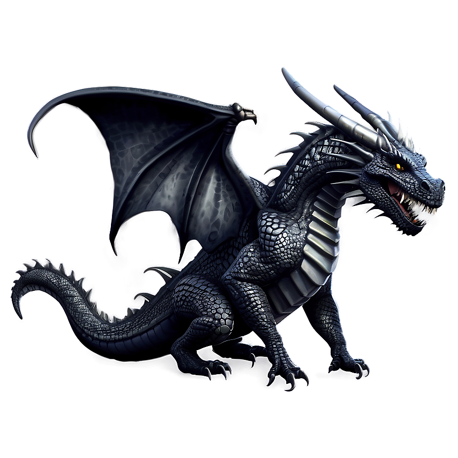 Black Dragon Illustration Png 22 PNG image